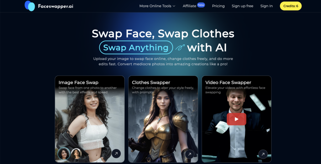 Face Swapper AI - Best Deepfake Apps in 2024