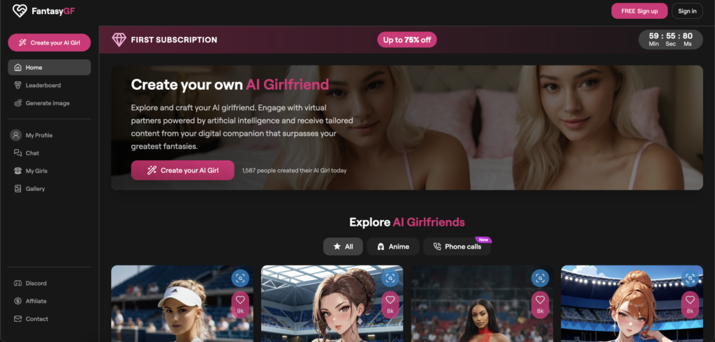 FantasyGF AI - Best AI Girlfriend Apps in 2024